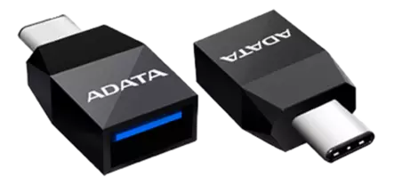 ADATA USB-A - USB-C ADAPTERI, MUSTA - Adapterit ja jakajat - 4712366969087 - 1