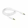 DELOCK ÄÄNIKAAPELI 3.5MM 10M, VALKOINEN - Äänikaapelit - 4043619847297 - 1
