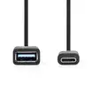 NEDIS USB-C - USB-A ADAPTERI, 15 CM - Adapterit ja jakajat - 5412810289127 - 2