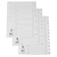 Q-CONNECT HAKEMISTO A4 1-12 PP VALKOINEN - Välilehdet ja hakemistot - 5705831001787 - 1