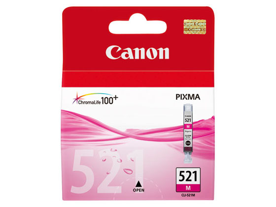 CANON CLI-521M MUSTEPATRUUNA MAGENTA - Canon-mustesuihkuvärit - 4960999577517 - 1
