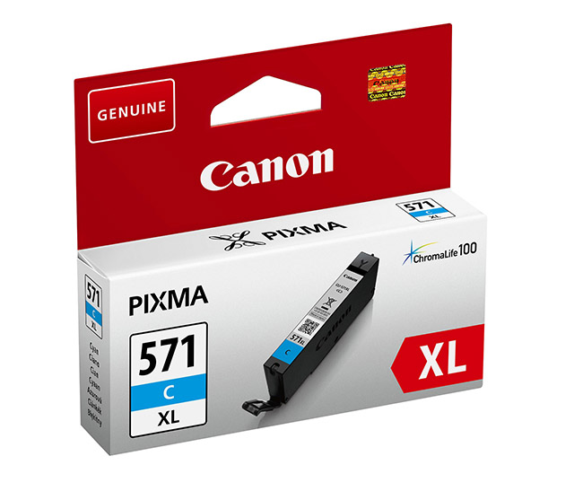 CANON CLI-571C XL CYAN VÄRIPATRUUNA - Canon-mustesuihkuvärit - 4549292032857 - 1