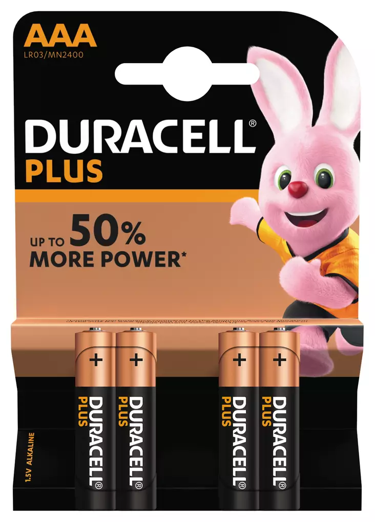 DURACELL LR03 PLUS POWER AAA - Paristot ja akkuparistot - 5000394018457 - 2
