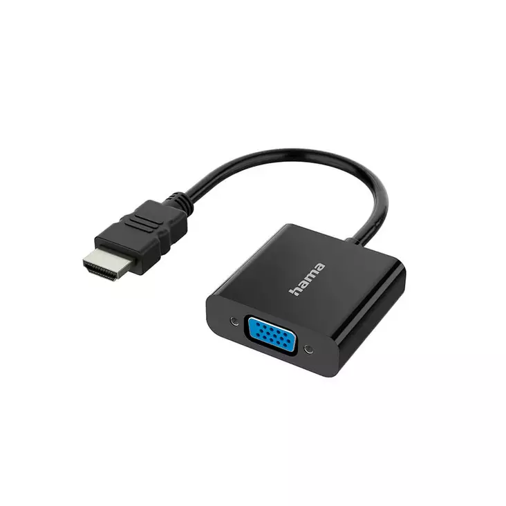 HAMA HDMI-VGA ADAPTERI FULL HD 1080P - Adapterit ja jakajat - 4047443437457 - 1
