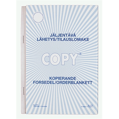 LÄHETYS/TILAUSLOMAKE 575 A5 PYSTY - Lomakkeet - 6417027575307 - 1