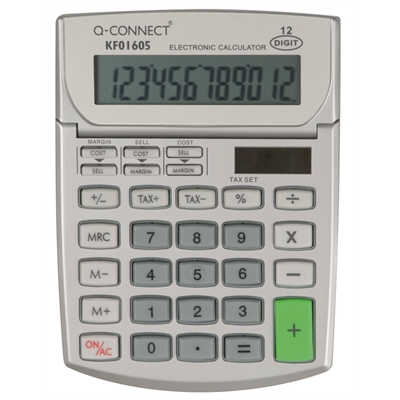 Q-CONNECT PIENI PÖYTÄLASKIN 12-NUMERO - Laskimet - 5705831016057 - 1