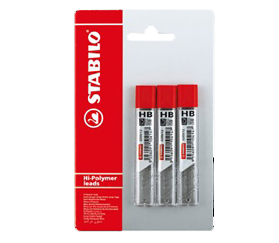 STABILO 0.5 MM HB-IRTOLYIJY, 3 X 12KPL - Irtolyijyt - 9556091120147 - 1