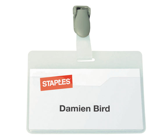 STAPLES VIERAILIJAKORTTI 60X90MM - Nimi- ja käyntikorttitarvikkeet - 4011462810607 - 1