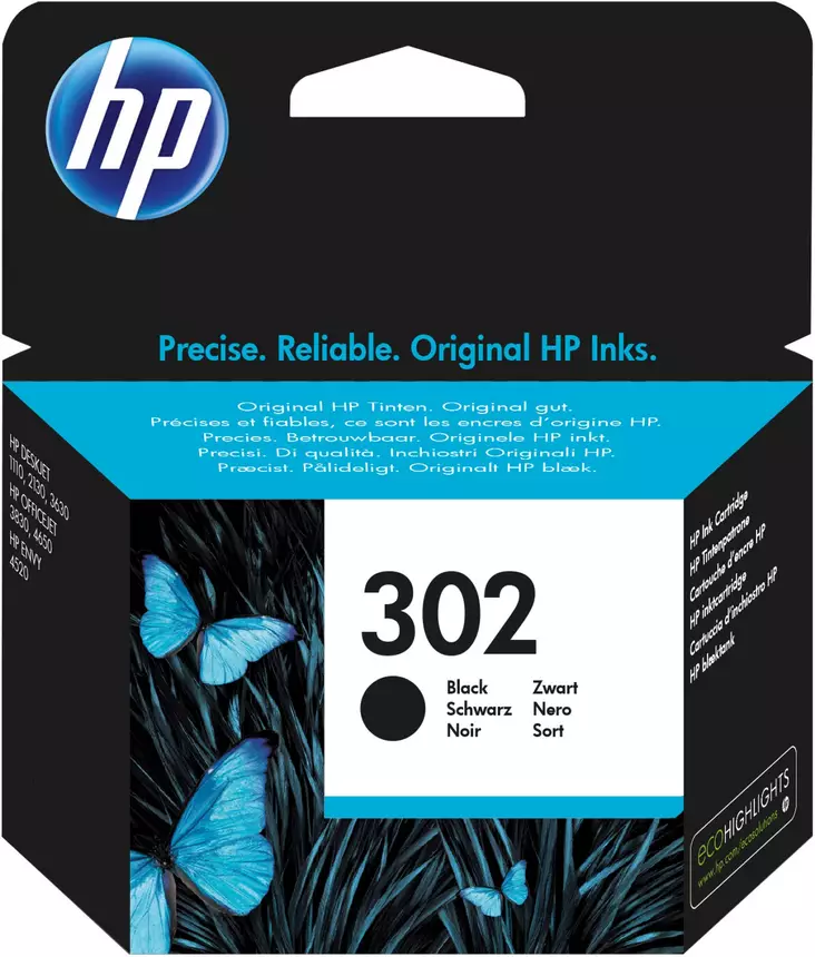 HP 302 MUSTA VÄRIPATRUUNA - HP-mustesuihkuvärit - 199485238777 - 1