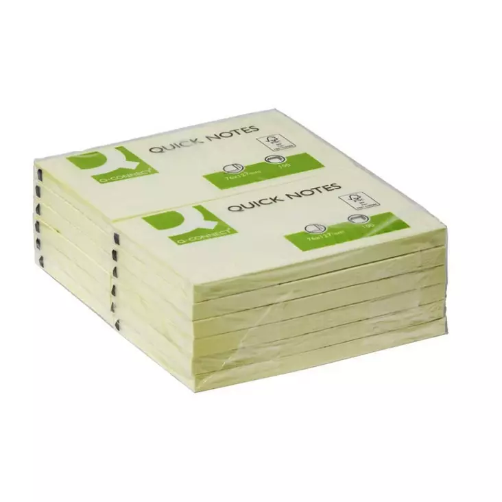 Q-CONNECT VIESTILAPPU 76X127MM KELTAINEN - Viestilaput ja teippimerkit - 5706002105037 - 1