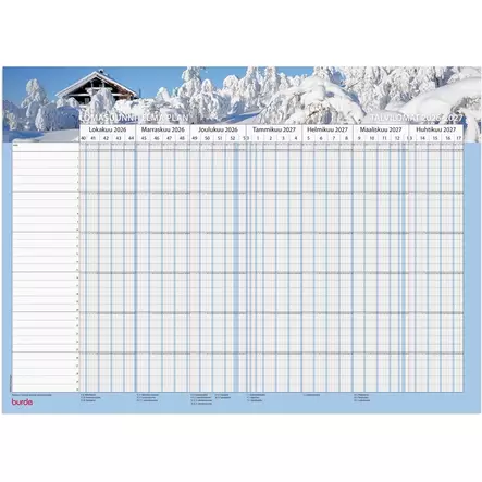 BURDE LOMASUUNNITELMA PLAN 2026 FSC - Kalenterit - 7333420236968 - 2