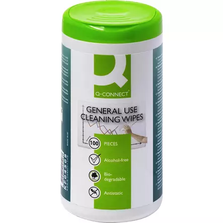 Q-CONNECT YLEISPUHDISTUSPYYHE 100 KPL - Paineilma ja puhdistusliinat - 5705831045088 - 1