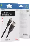 WAVE LATAAVA USB-C-DATAKAAPELI, 3M - Lataus- ja datakaapelit - 6418312151558 - 1