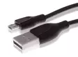 INSMAT MICROUSB-KAAPELI, MUSTA, 2M - Lataus- ja datakaapelit - 6430049021898 - 1