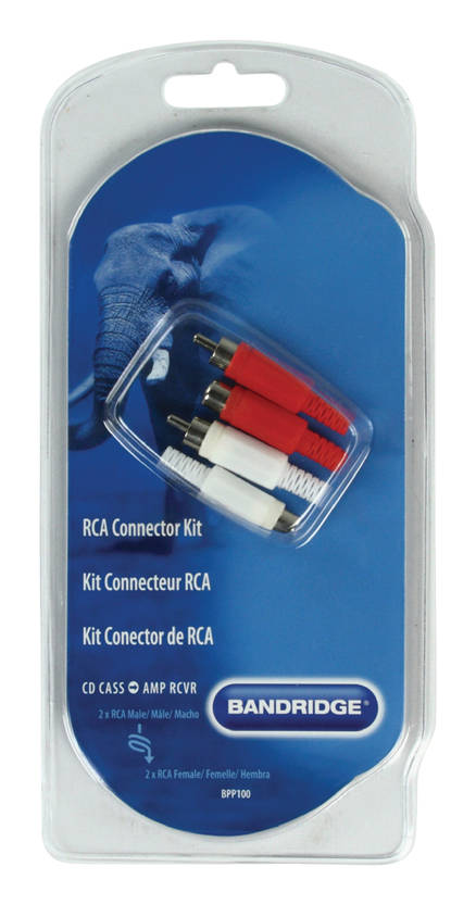 BANDRIDGE BPP100 RCA-LIITÄNTÄSARJA - Adapterit ja jakajat - 8717587016998 - 1