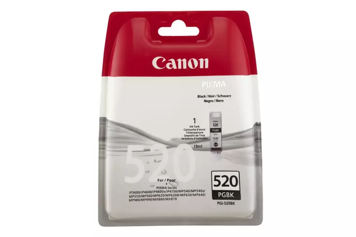 CANON PGI-520BK MUSTA MUSTEPATRUUNA - Canon-mustesuihkuvärit - 8714574523248 - 1