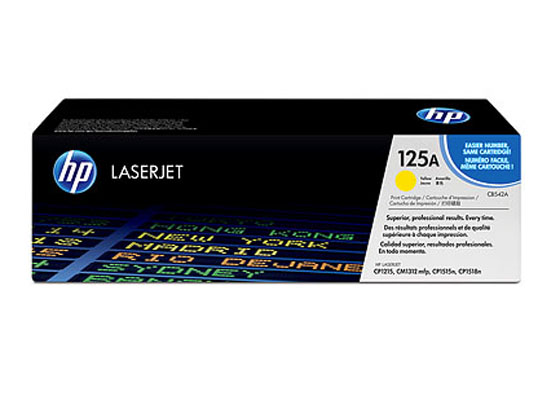 HP CB542A 125A YELLOW LASERVÄRIKASETTI - HP-laservärit - 808736839198 - 1