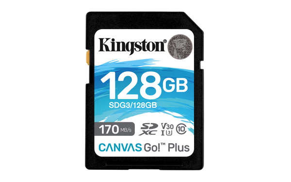KINGSTON CANVAS GO! PLUS 128GB SDXC - Muistikortit - 740617301458 - 1