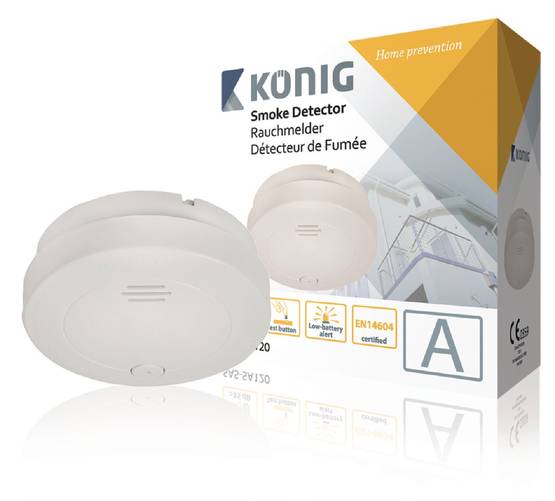 KÖNIG SA120 SAVUILMAISIN / PALOVAROITIN - Hälyttimet ja ilmaisimet - 5412810236008 - 1