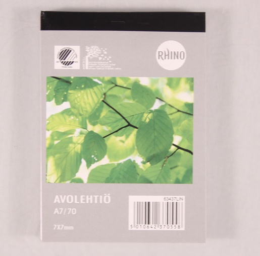 RHINO AVOLEHTIÖ A7/70 7X7MM - Vihkot ja lehtiöt - 5010642370558 - 1
