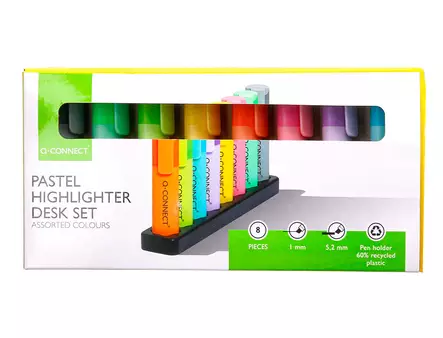 Q-CONNECT KOROSTUSKYNÄSETTI, 8 VÄRIÄ - Korostuskynät - 5705831178069 - 1
