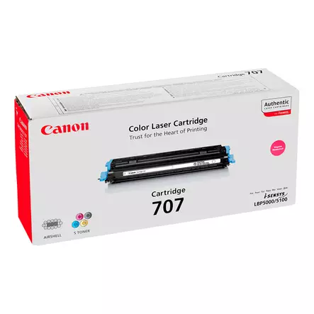 CANON 707 MAGENTA LASERVÄRIKASETTI - Canon-laservärit - 4960999270449 - 1