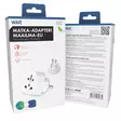 WAVE MATKA-ADAPTERI MAAILMA-EU - Virta- ja matka-adapterit - 6418312172379 - 1