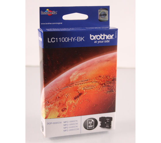 BROTHER LC1100HY-BK MUSTEPATRUUNA MUSTA - Brother-mustesuihkuvärit - 4977766659819 - 1