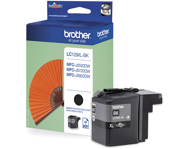 BROTHER LC129XLBK MUSTEPATRUUNA MUSTA - Brother-mustesuihkuvärit - 4977766724159 - 1