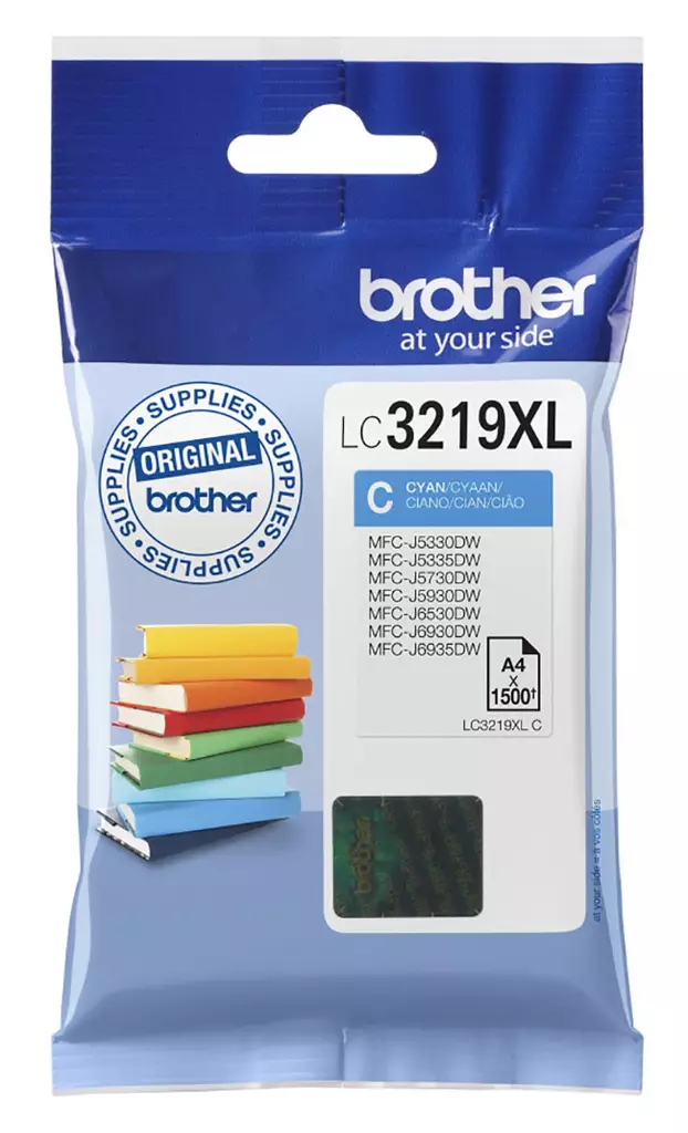 BROTHER LC3219XL-C CYAN VÄRIPATRUUNA - Brother-mustesuihkuvärit - 4977766762199 - 1