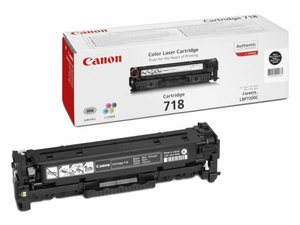 CANON 718 MUSTA LASERVÄRIKASETTI - Canon-laservärit - 4960999628639 - 1