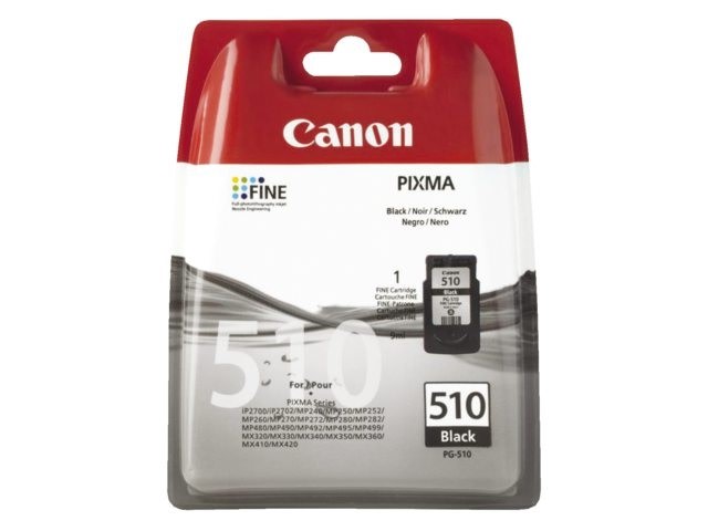 CANON PG-510 MUSTA VÄRIPATRUUNA - Canon-mustesuihkuvärit - 8714574523309 - 1