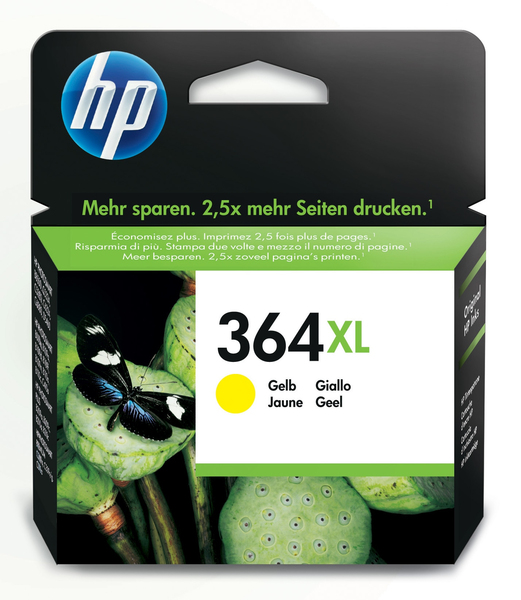 HP 364XL YELLOW VÄRIPATRUUNA - HP-mustesuihkuvärit - 884962754559 - 1