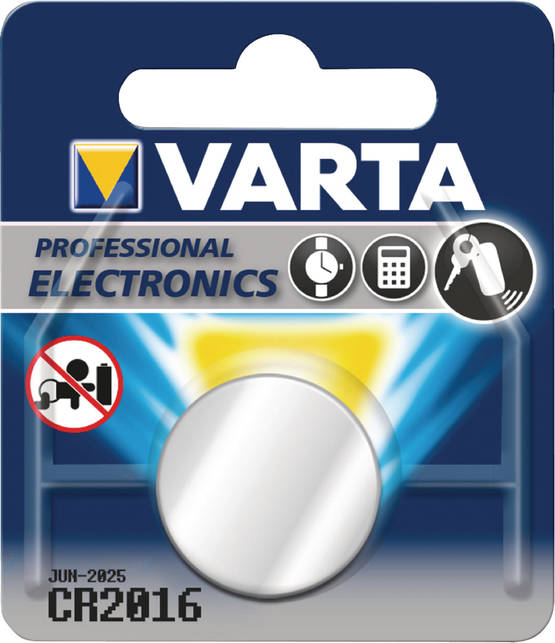 VARTA CR2016 NAPPIPARISTO - Paristot ja akkuparistot - 4008496276639 - 1