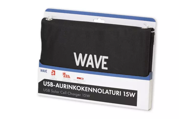 WAVE 15W AURINKOKENNOLATURI, MUSTA - Varavirtalähteet - 6418312173369 - 1