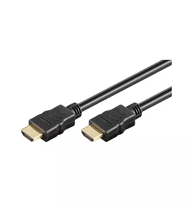 GOOBAY HDMI-KAAPELI 2M, MUSTA - Näyttökaapelit - 4040849611599 - 1