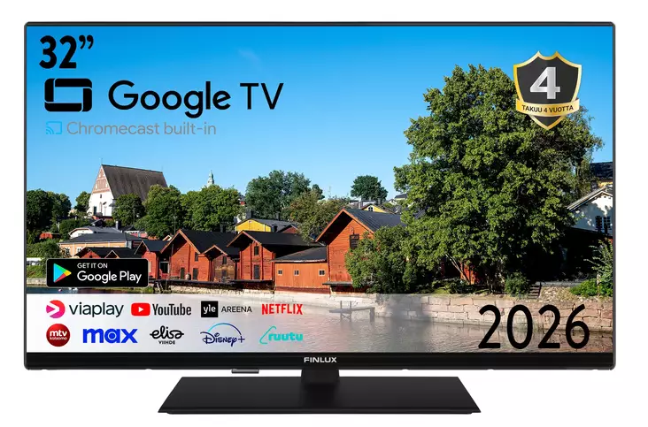 FINLUX 32" 32G8.3GCB FULL HD LED TV - Televisiot - 6418312177299 - 1