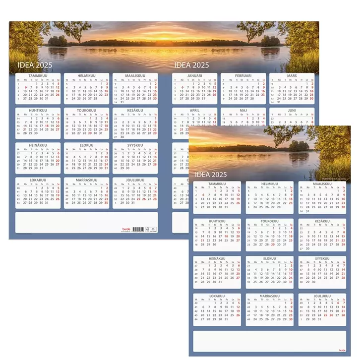 BURDE SEINÄLEHTI IDEA 2025 - Kalenterit - 7333420506559 - 1