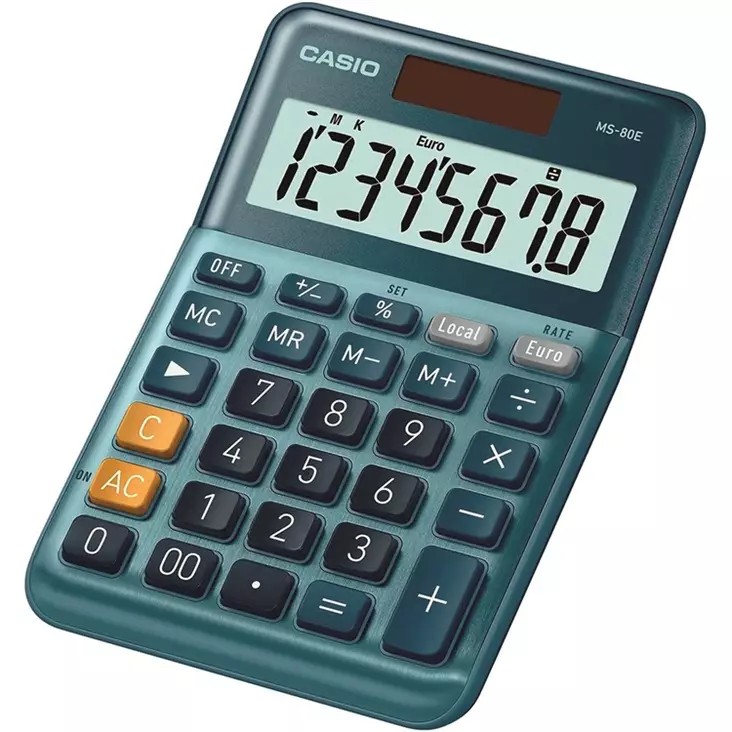 CASIO MS-80E 8-NUMEROINEN PÖYTÄLASKIN - Laskimet - 4549526609909 - 1