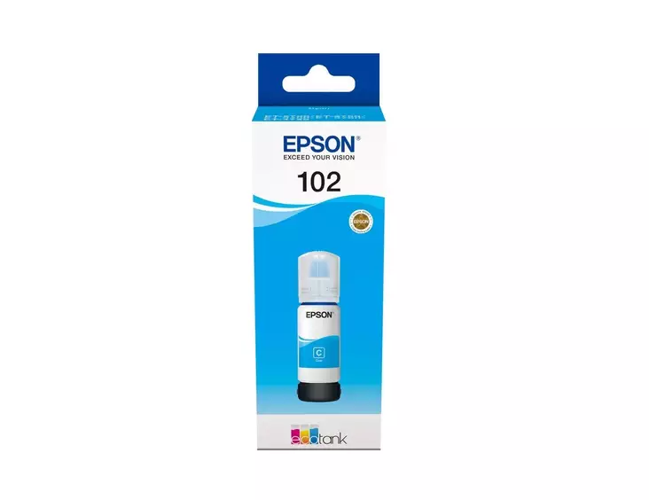 EPSON 102 ECOTANK CYAN MUSTEPULLO - Epson-mustesuihkuvärit - 8715946643359 - 1