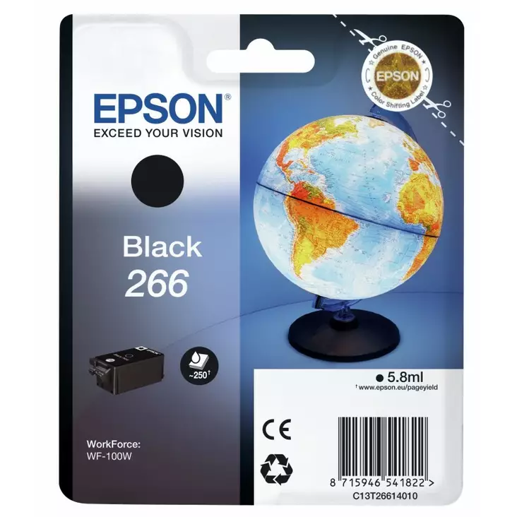 EPSON 266 MUSTA VÄRIPATRUUNA - Epson-mustesuihkuvärit - 8715946541839 - 1