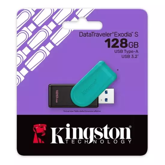 KINGSTON DATATRAVELER EXODIA S 128GB - USB-muistitikut - 740617348699 - 1